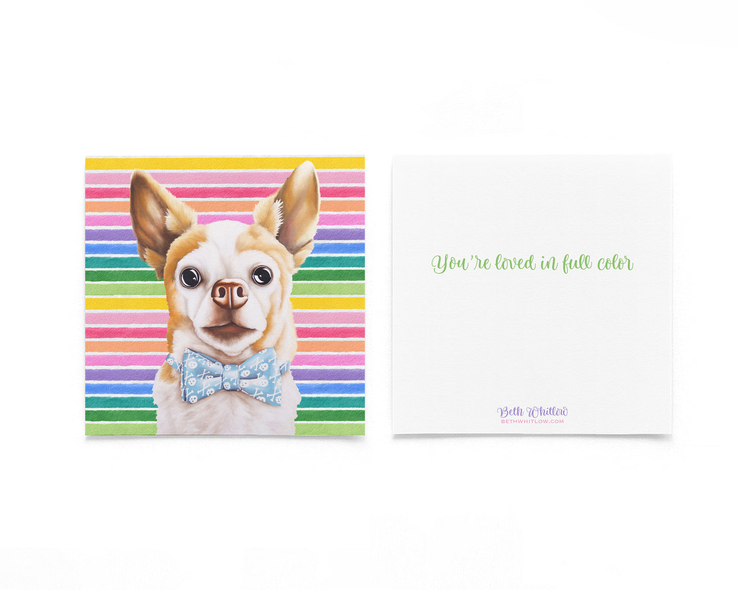 Rusty In Full Color Flat Notecard
