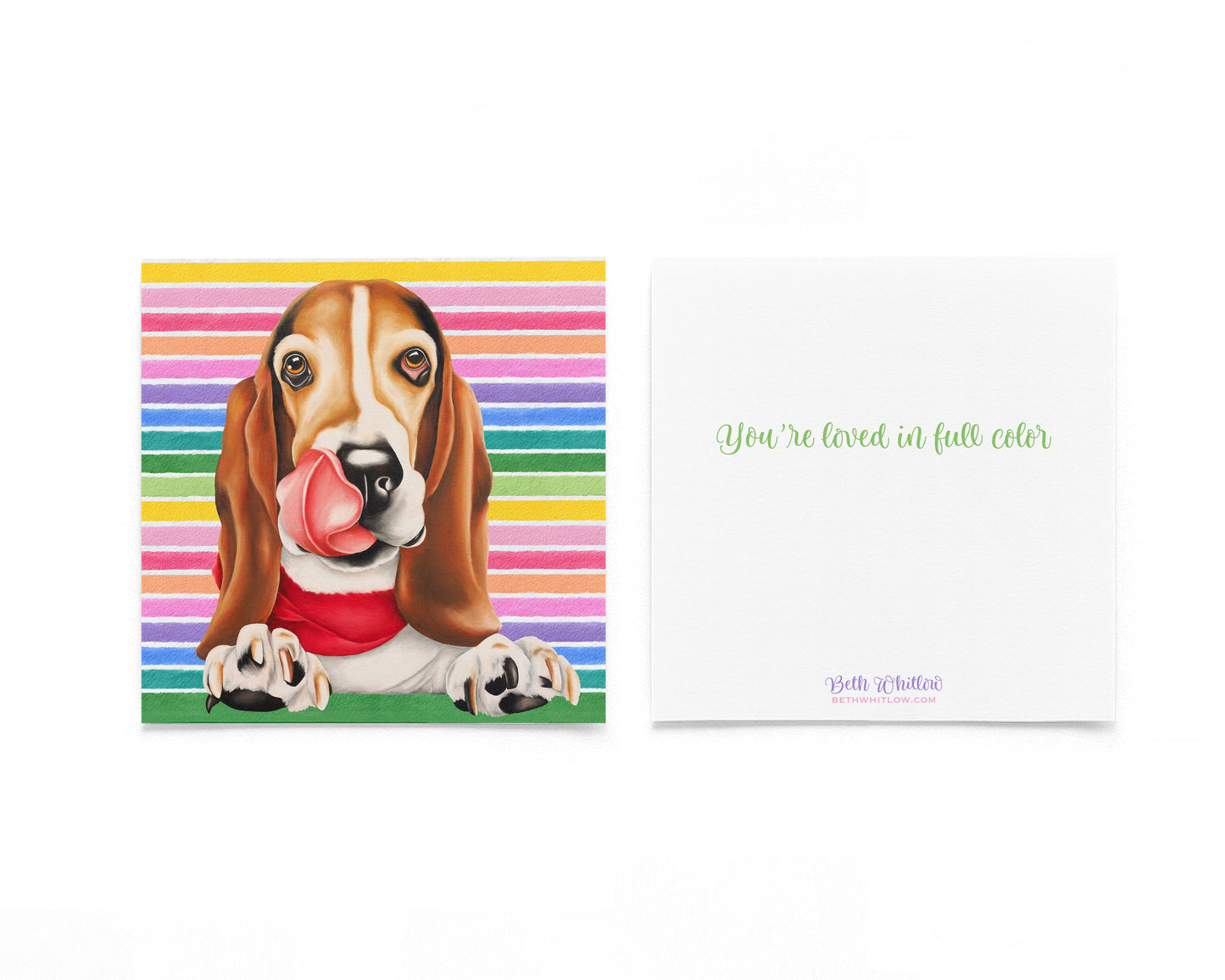 Sergeant In Full Color Flat Notecard