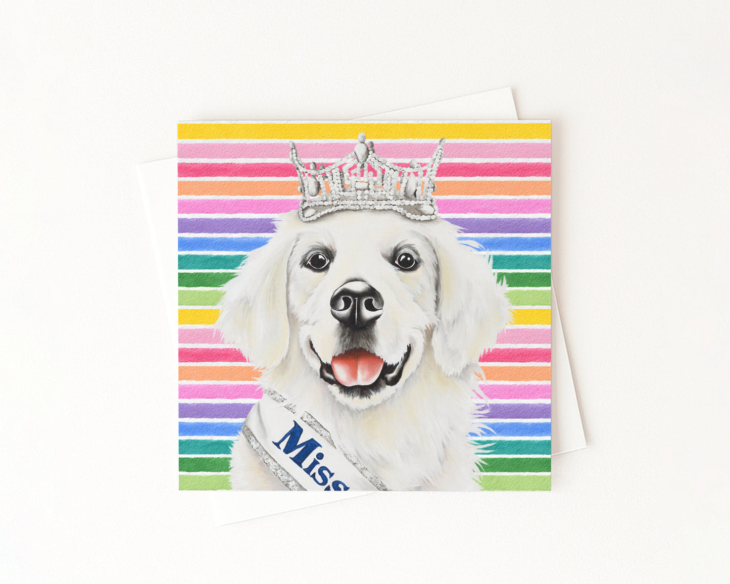 Savvy In Full Color Flat Notecard