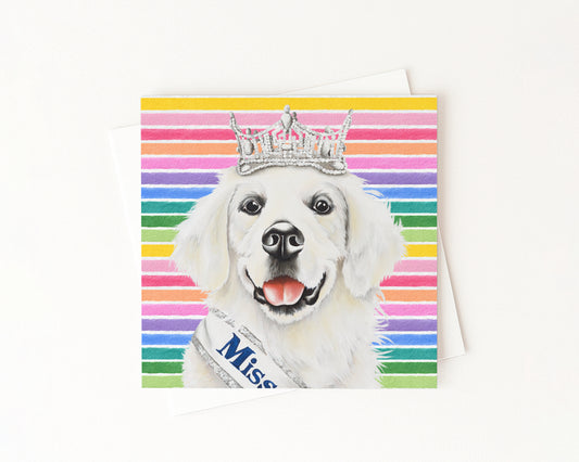 Savvy In Full Color Flat Notecard