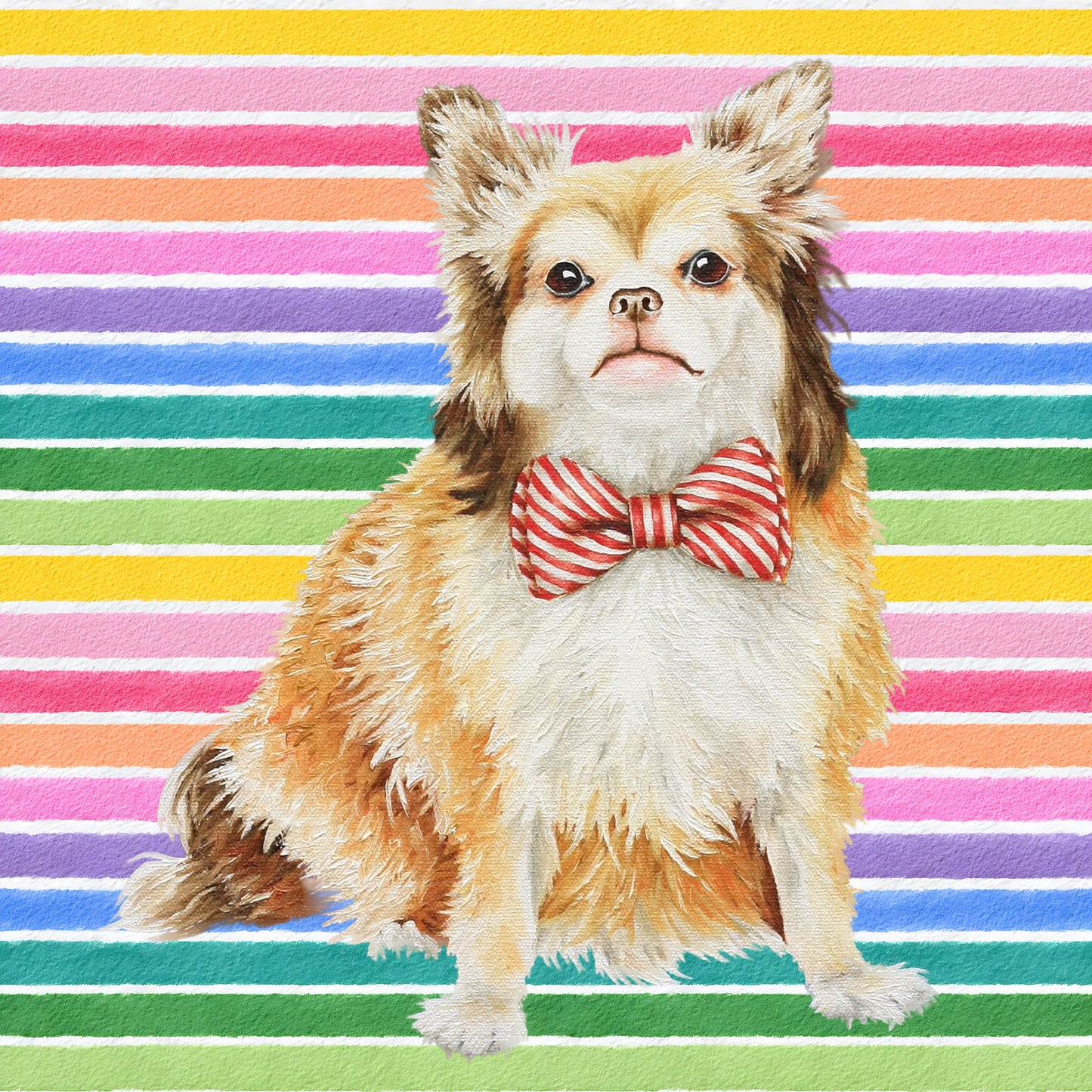 Scrappy In Full Color Flat Notecard