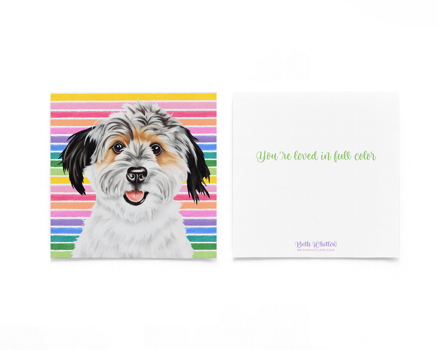 Spike In Full Color Flat Notecard