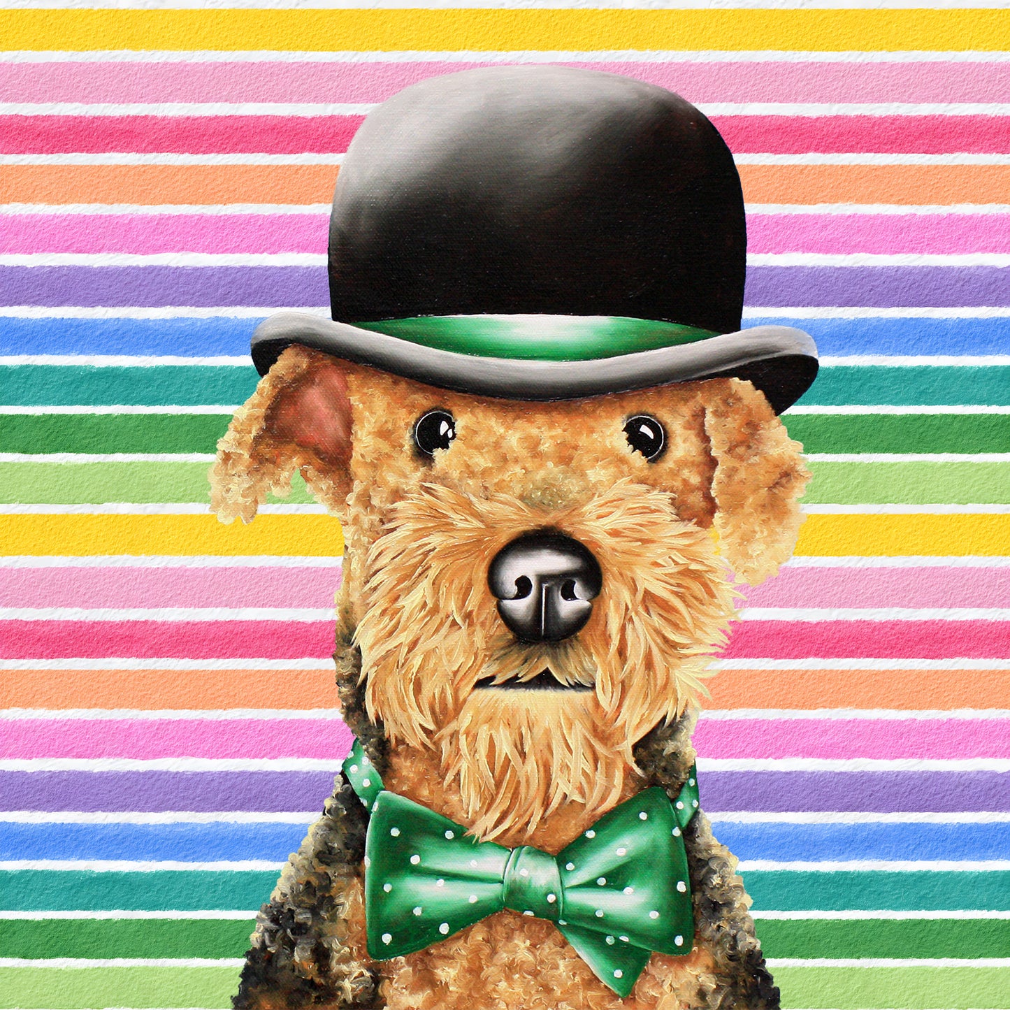 Teddy In Full Color Flat Notecard