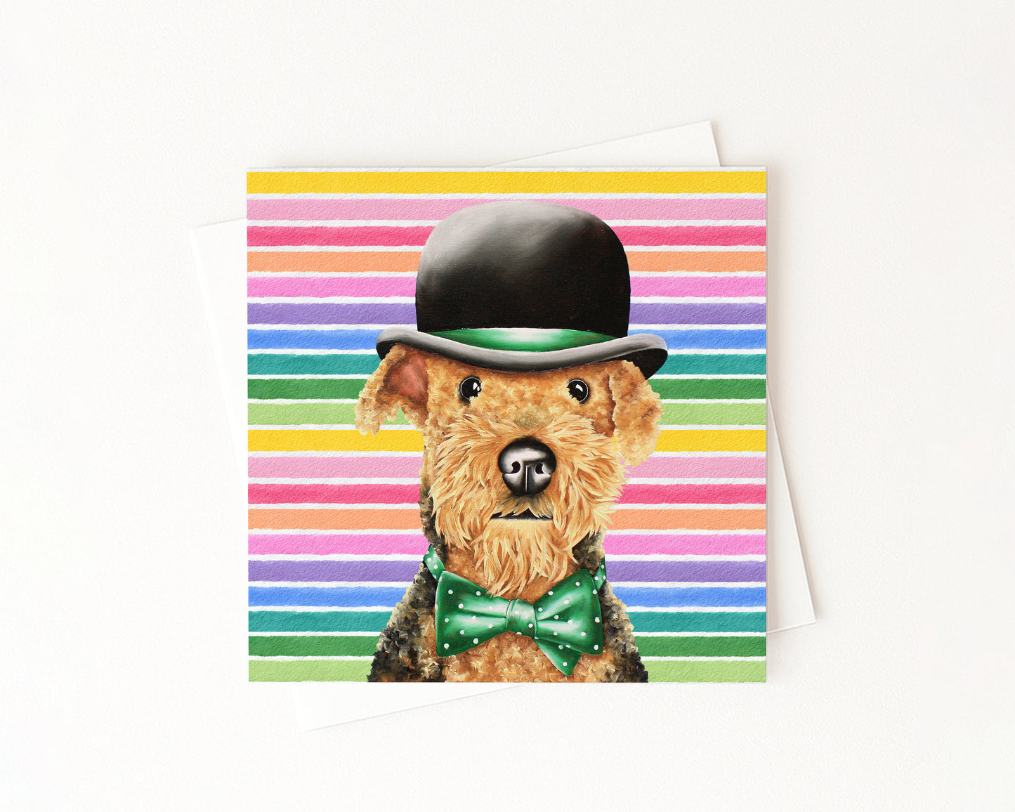 Teddy In Full Color Flat Notecard