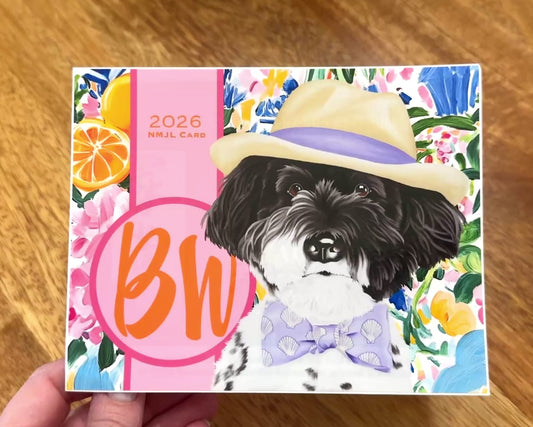 Personalized Mahjong Card Sticker - Ally and Macy