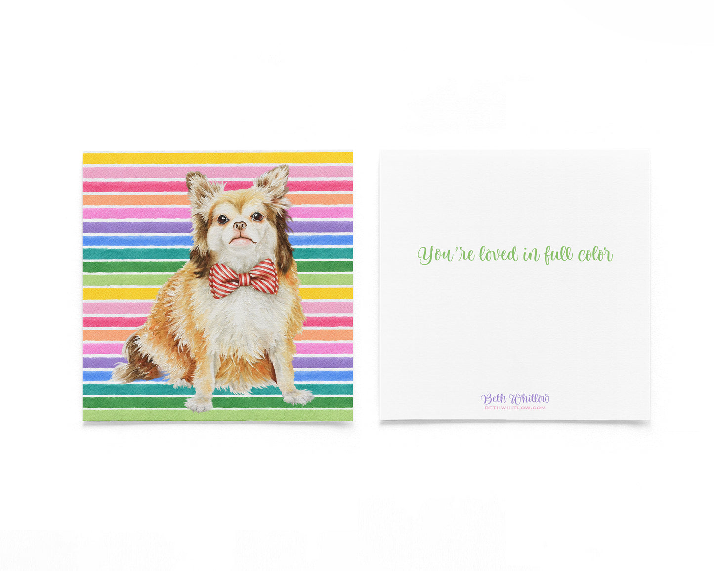 Scrappy In Full Color Flat Notecard